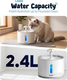 Fontanella elettrica acqua per gatti e animali