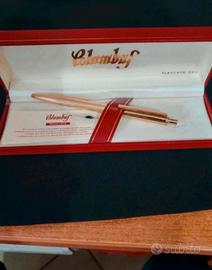 Penna a sfera Columbus placcata oro 