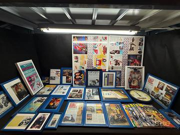 Quadri + riviste + orologio  MALAGUTI aerografati