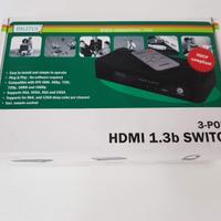 Switch HDMI 3 porte con telecomando