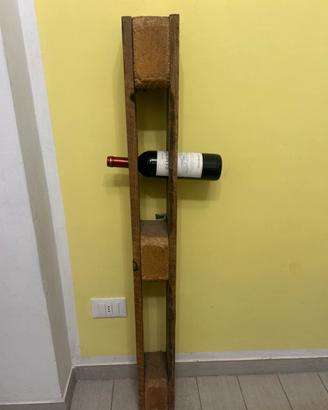 Pancale porta bottiglie di vino d’arredamento