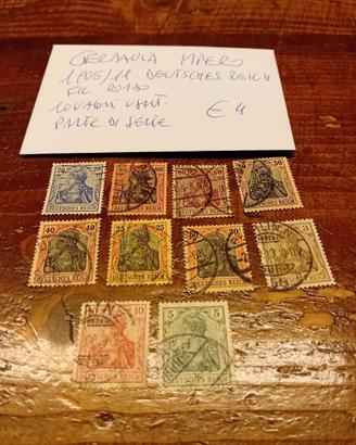 Impero tedesco francobolli usati 