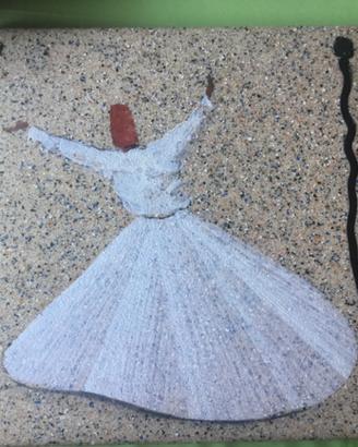 Aldo Mondino Olio su Linoleum