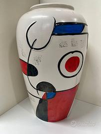GRANDE VASO ASTRATTO IN CERAMICA W.GERMANY