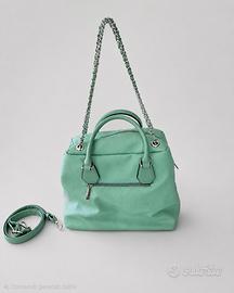 borsa Conbipel color verde menta 