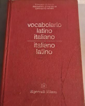 Vocabolario latino-italiano italiano-latino