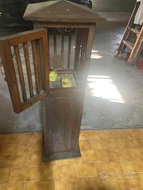 Porta lumi e candele in legno fatto a mano