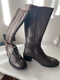 Stivali pelle marron