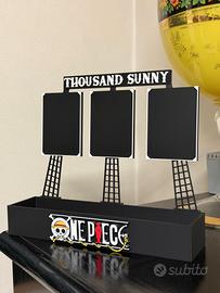 Base per Funko Pop One Piece con porta Card