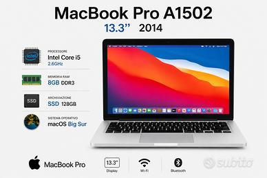 Macbook Pro A1502 13.3'' 2014  i5 8GB SSD 128GB
