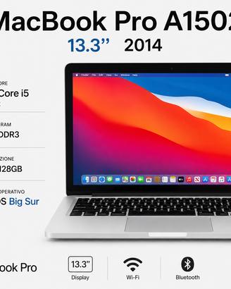 Macbook Pro A1502 13.3'' 2014  i5 8GB SSD 128GB