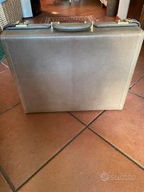 Valigietta 24 ore in vera pelle vintage