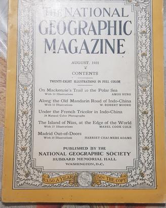 National Geographic Magazine agosto 1931