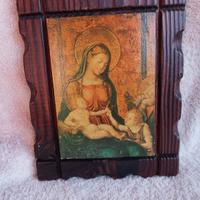 Icona  sacra con Madonna 