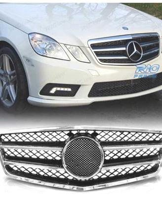 GRIGLIA MERCEDES CLASSE E W212 CROMO NERO 09- LOOK