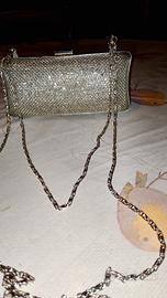 borsetta in metallo argentato 