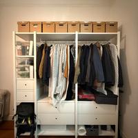 Scaffale guardaroba IKEA ELVARLI bianco