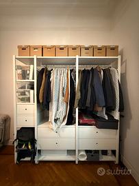 Scaffale guardaroba IKEA ELVARLI bianco