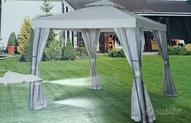 Gazebo 3x3 con zanzariere 