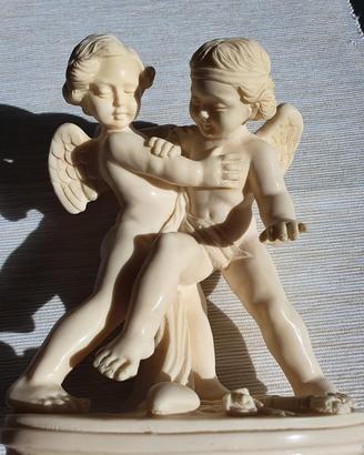 Putti Angeli EROS ET ANTEROS firmata Gino Ruggeri
