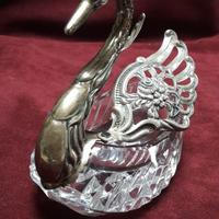  ZUCCHERIERA    IN CRISTALLO E ARGENTO 