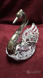  ZUCCHERIERA    IN CRISTALLO E ARGENTO 