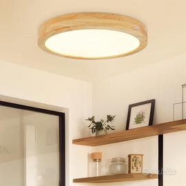 Lampada da Soffitto in Legno LED   24W – Ø30cm
