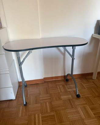 Tavolo professionale per onicotecnica pieghievole