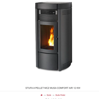 MCZ MUSA Stufa Pellet 12 Kw Usata con telecomando