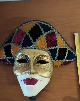 maschera veneziana arlecchino 