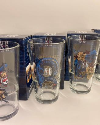 Lotto 4 Bicchieri Birra Bavaria Tatoo Ed. Nuovi