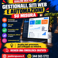 Sviluppo siti web,  gestionale e web app moderne
