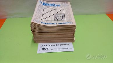 LA SETTIMANA ENIGMISTICA, anno 1991, parzialmente