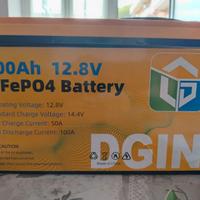 Batteria Litio 100Ah 12V DGIN