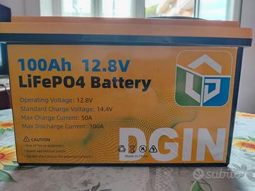 Batteria Litio 100Ah 12V DGIN