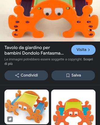 tavolino/dondolo per bimbi