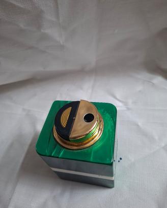 accendino da tavolo in malachite vintage