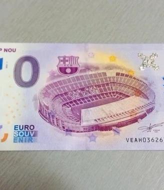 Banconota 0 Euro souvenir 