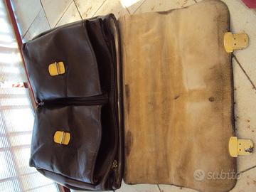 Borsa documenti vintage tramontano