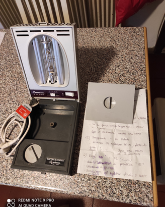 Vintage , rara lampada da viso alogena UV+IR