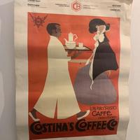 Calendario pubblicitario Costina's Coffee vintage