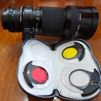 Obiettivo Canon newFD 300mm 1:4 + filtri