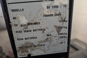 Transpallet elettrico 12 qli