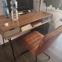 SCRIVANIA MAISON DU MONDE CON POLTRONA PELLE