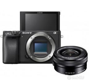 Sony Alpha 6400 più obiettivo 16-50 nuova 0 scatti