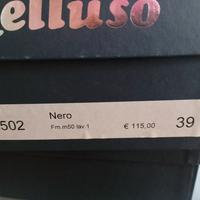 scarpe nere vero cuoio melluso n 39