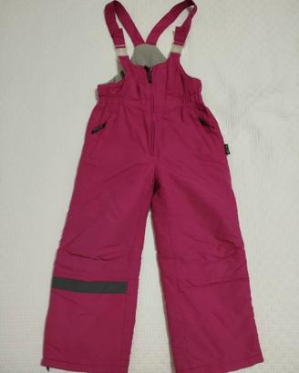 Pantaloni neve sci bambini 6-7 anni altezza 122cm