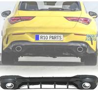 DIFFUSORE MERCEDES CLA W118 16-19 AMG NERO LUCIDO 