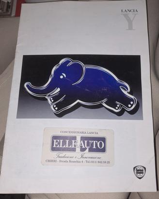 brochure Lancia Y elefantino blu 