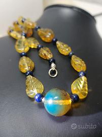 Collana Ambra Lapis